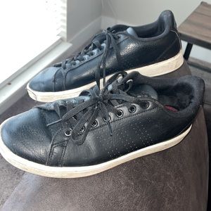 ADIDAS sneakers Men’s Sz 9.5 used black used worn unisex women’s sz 11